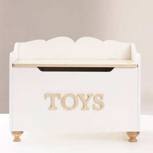 White Wooden Toy Box