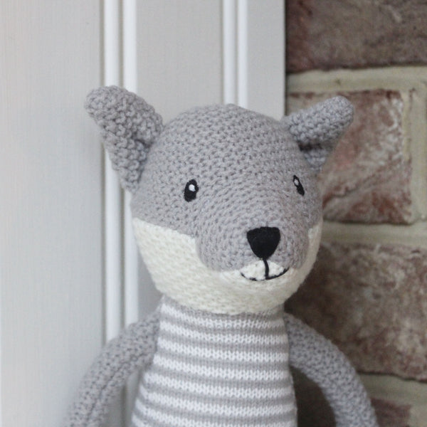 Knitted Fox Soft Toy (6537655615568)