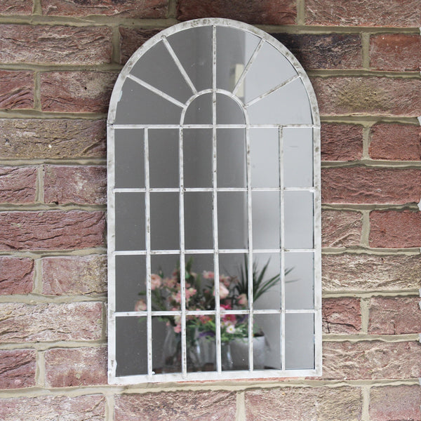 Aged White Multi Panel Mirror - 2 Sizes (6576755441744)