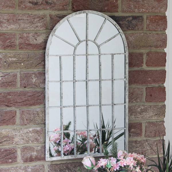Aged White Multi Panel Mirror - 2 Sizes (6576755441744)