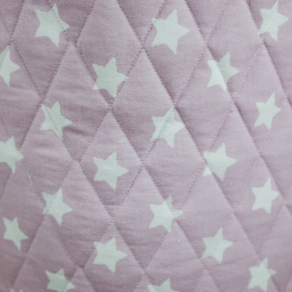 Personalised Quilted Toy Bag - Dusty Pink Star