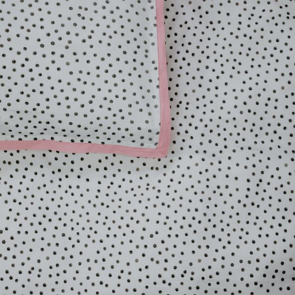 Black & White Spot Duvet Cover & Pillowcase Set - Cot Bed / Single