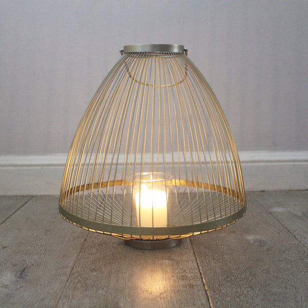 Golden Metal Candle lantern (6641227989072)