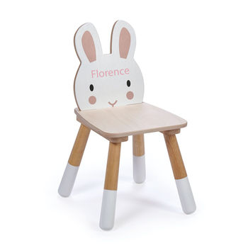 Personalised Child Wooden Bunny Chair (4877470335056)