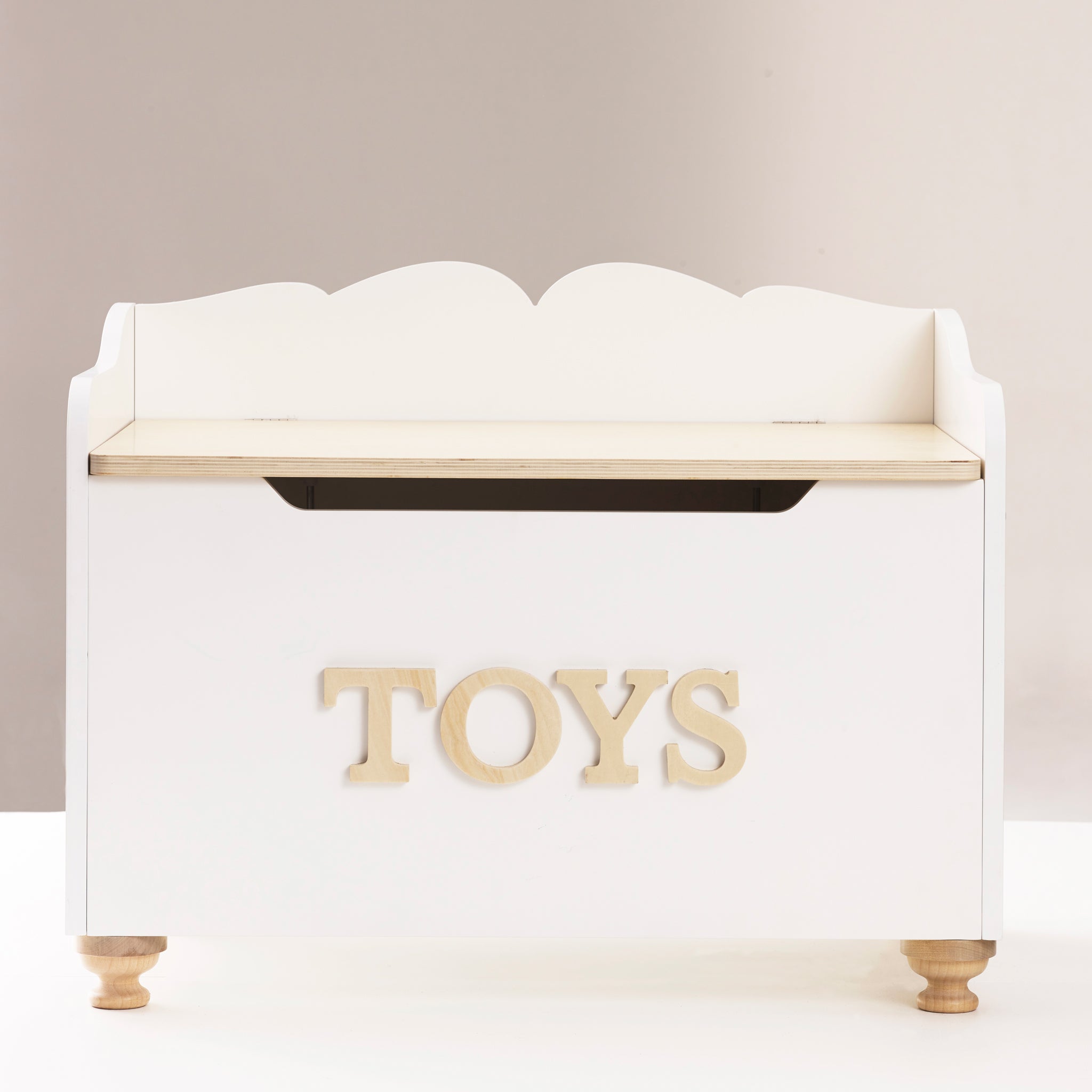 White Wooden Toy Box