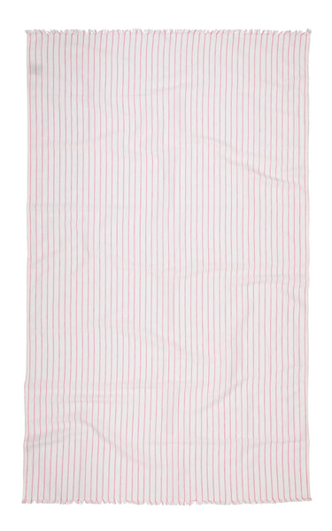 Personalised Mono Stripe Hammam Towel - Pink (6548231684176)