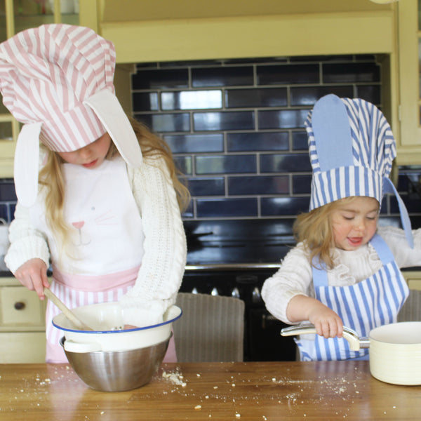 Personalised Child Bunny Apron & Hat Set - Pink (6548312850512)