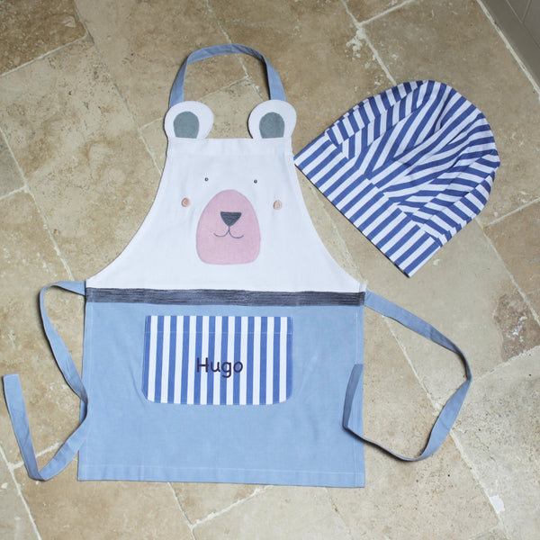 Personalised Child Bear Apron & Hat Set (4878705885264)