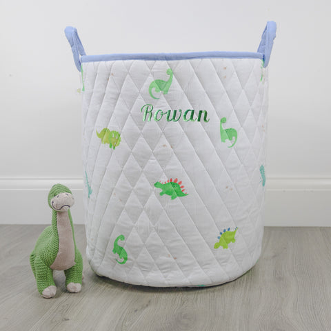 Personalised Quilted Toy Bag - Dinosaur