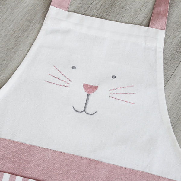 Personalised Child Bunny Apron & Hat Set - Pink (6548312850512)