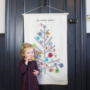 Personalised Hanging Family Tree Advent Calendar