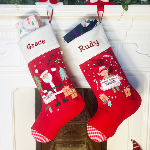 Personalised Father Christmas Stocking