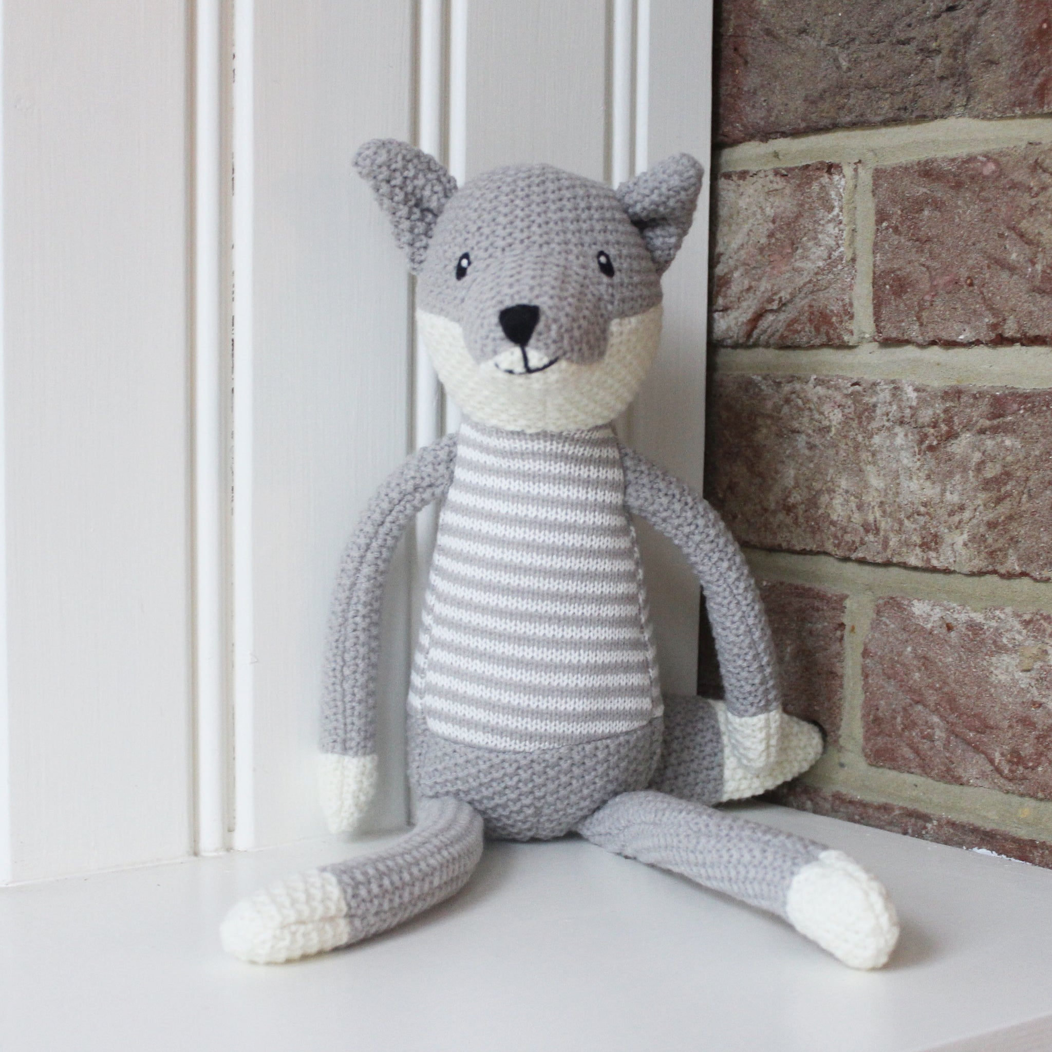 Knitted Fox Soft Toy (6537655615568)