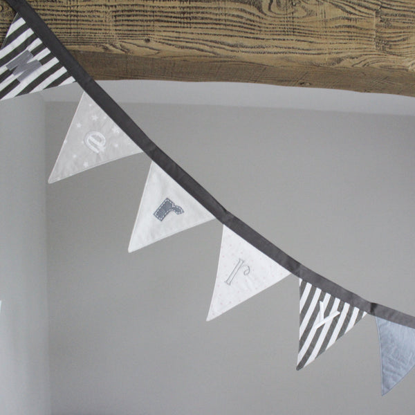 Grey Merry Christmas Bunting Banner (6559696060496)