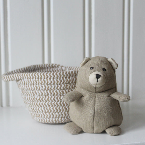 Bear Soft Toy in Basket (4877598720080)