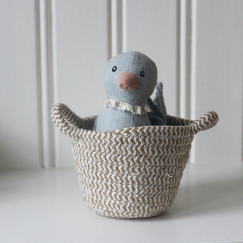 Bird Soft Toy in Basket (4877598883920)