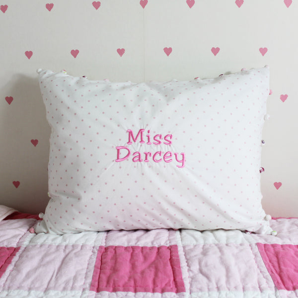 Personalised Pom Pom Cushion (6537377513552)