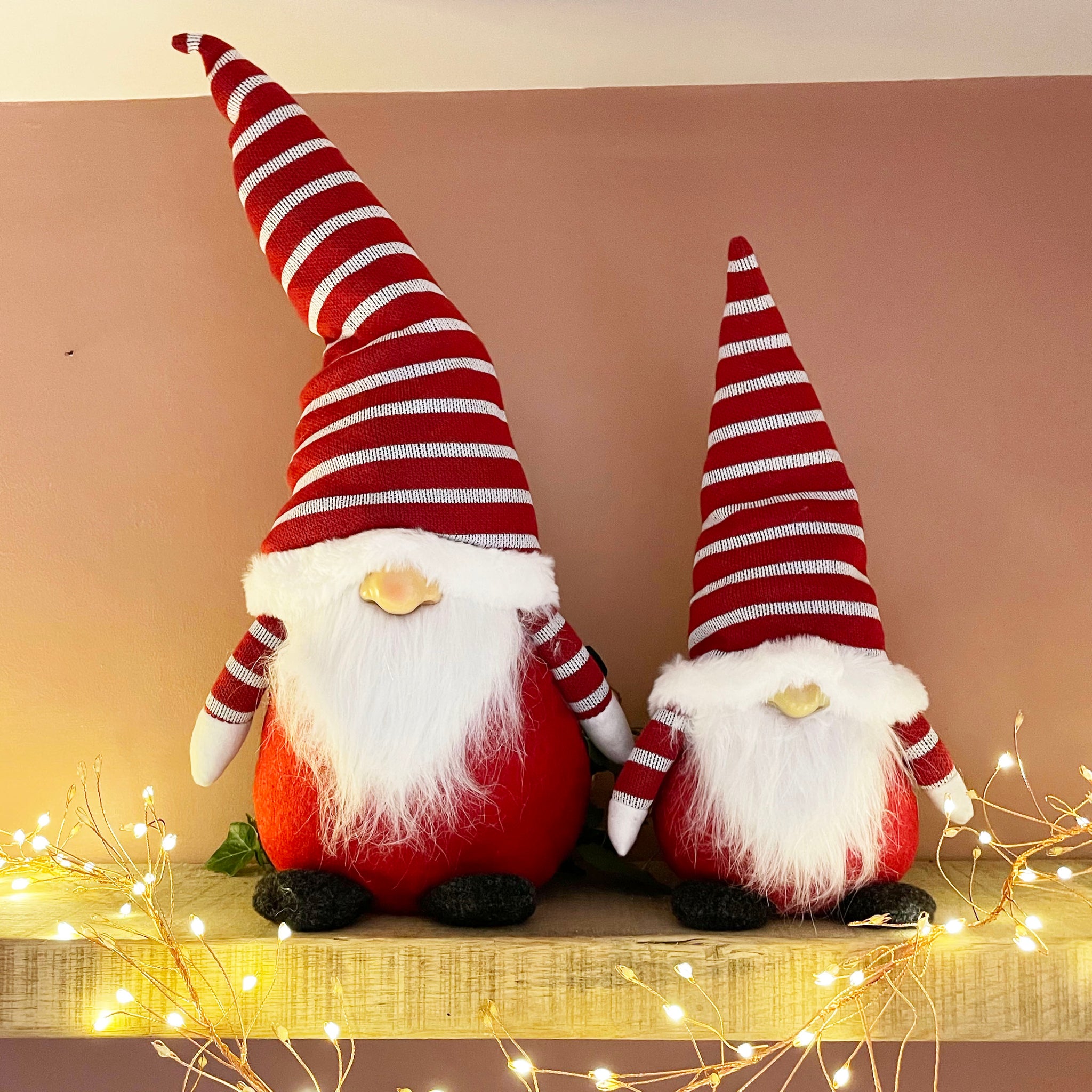 Red Knitted Tomte Decoration - 2 Sizes