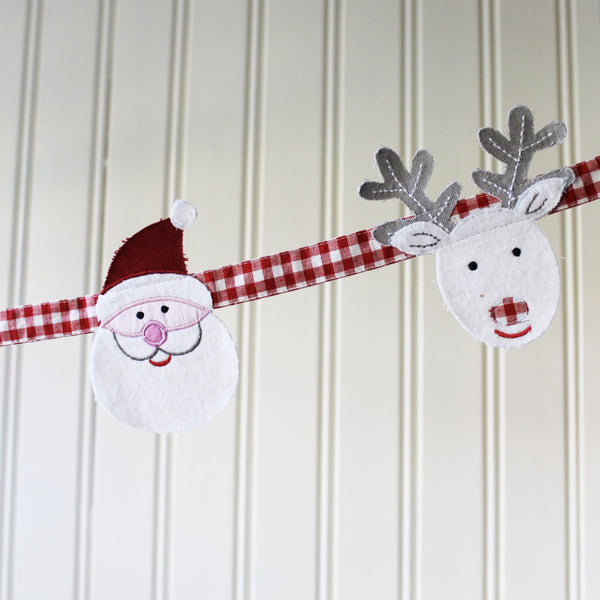 Santa & Reindeer Christmas Bunting Banner (6559695667280)
