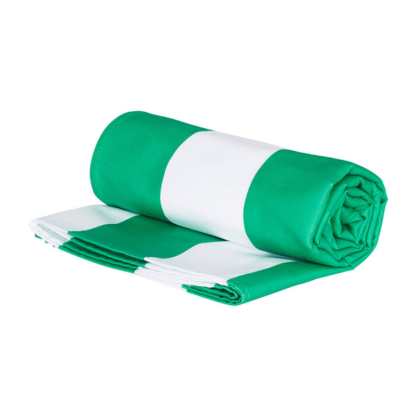 Personalised Micro Fibre Beach Towel - Green (4877092782160)