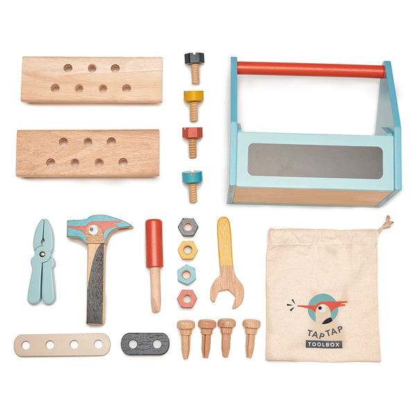 Wooden Toy Tool Box and Tools (6566533333072)