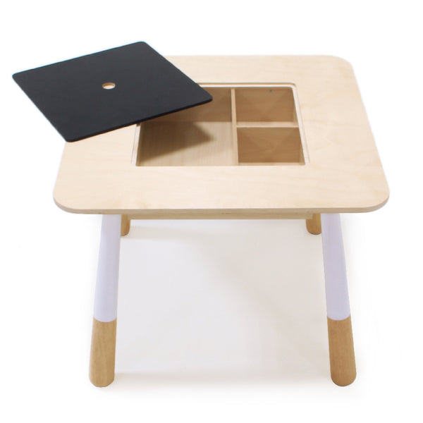 Child Wooden Table & Chair Set - Deer & Bear (4877471449168)