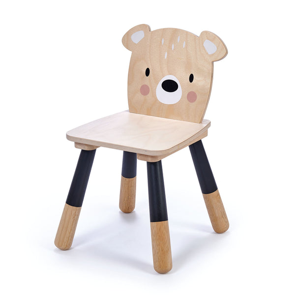 Child Wooden Table & Chair Set - Deer & Bear (4877471449168)