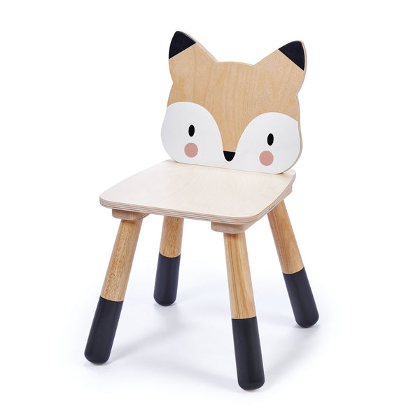 Child Wooden Table & Chair Set - Fox & Bunny (4877471383632)