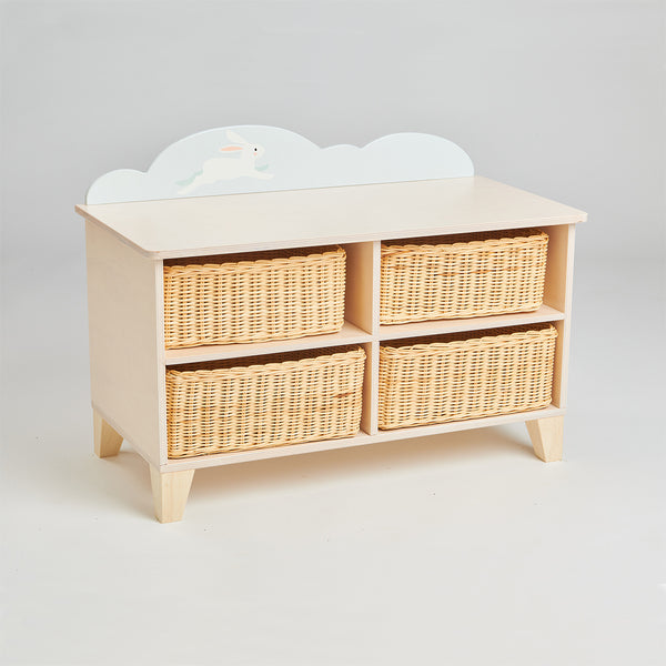 Wooden Storage Bench (6566547947600)