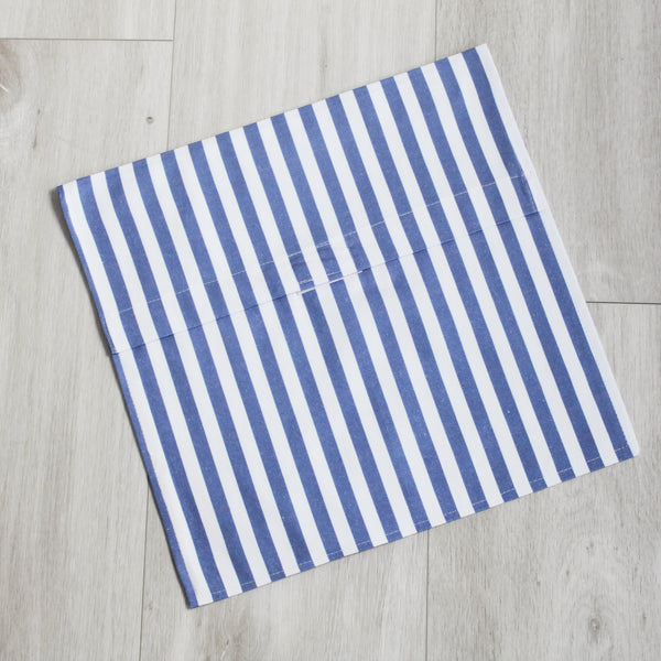 Personalised Blue Stripe Adult Apron (4878748155984)