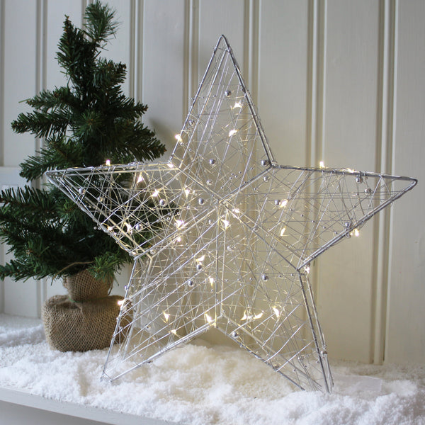 3D Wire Star Light - Medium (6559673778256)