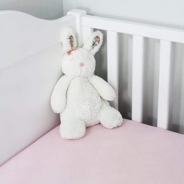 Pink Fitted Sheet - Cot Bed & Single (6548268843088)