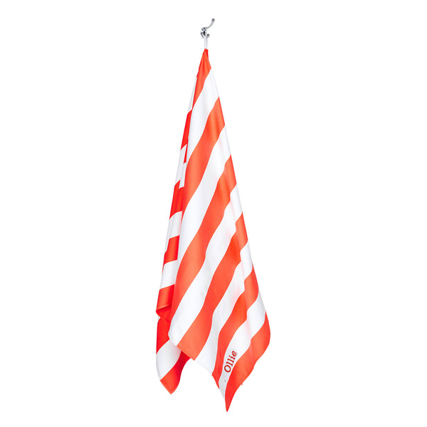 Personalised Micro Fibre Beach Towel - Red (4877090390096)