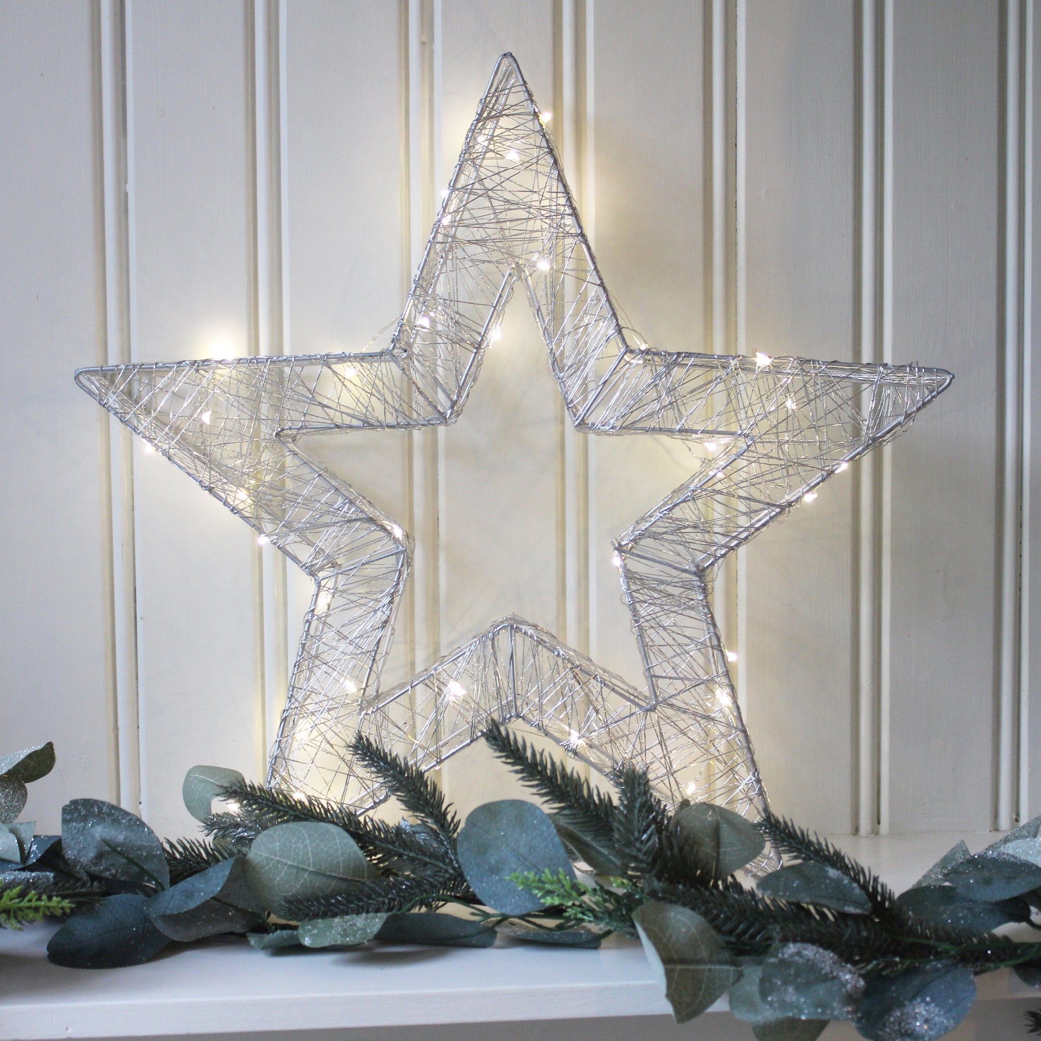 Metal Hollow LED Star - Warm White (6570210230352)