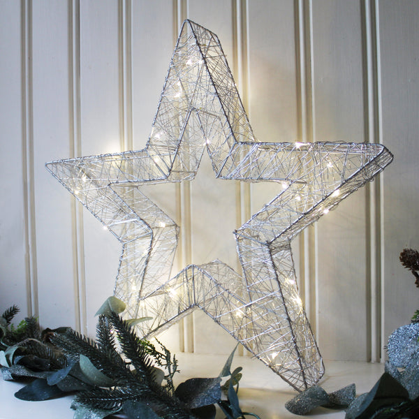 Metal Hollow LED Star - Warm White (6570210230352)