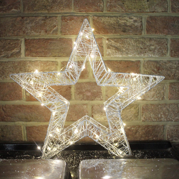 Metal Hollow LED Star - Warm White (6570210230352)
