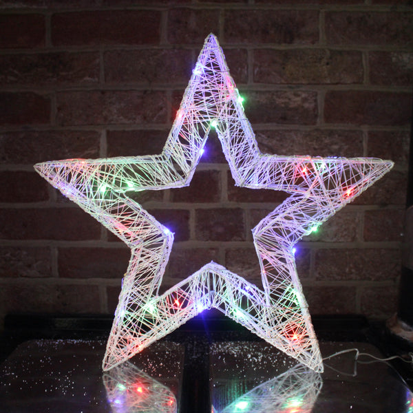 Metal Hallow LED Star - Multi coloured (6570210623568)