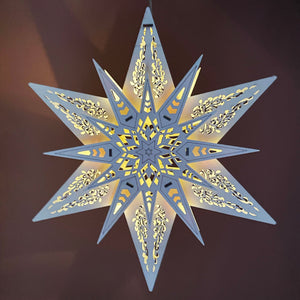 Layered Wooden Star Light